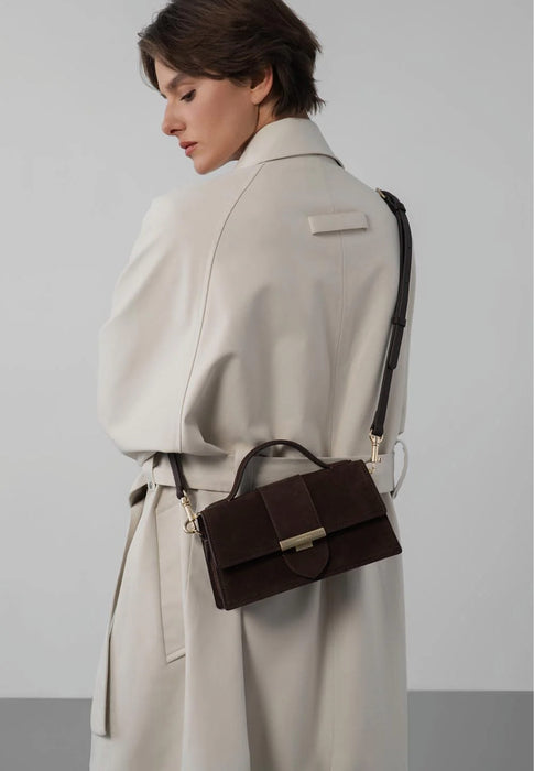 Sac a main Lancaster Suede ily 530-010 MARRON