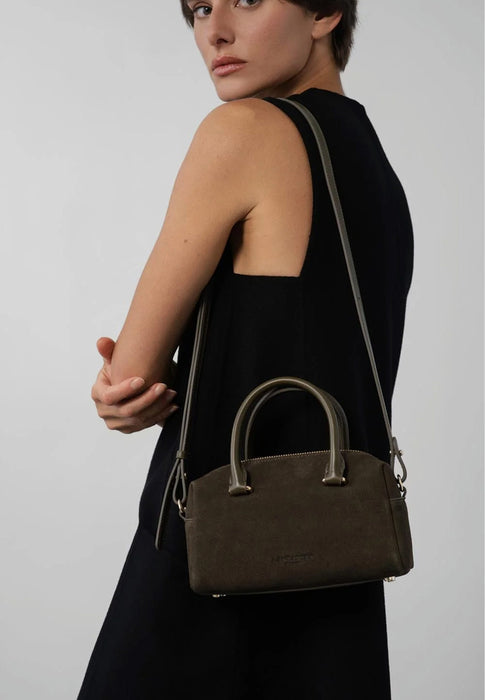 Sac a main Lancaster Suede cube 530-52 KAKI