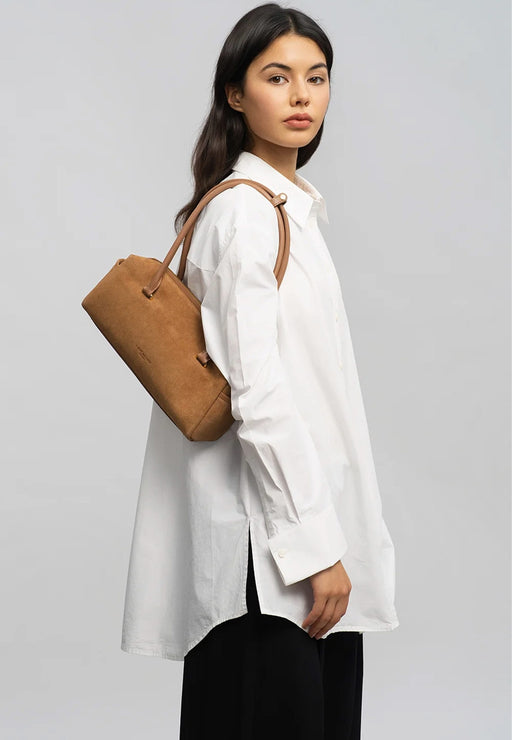 Sac a main Lancaster Suede cube 530-53 CAMEL