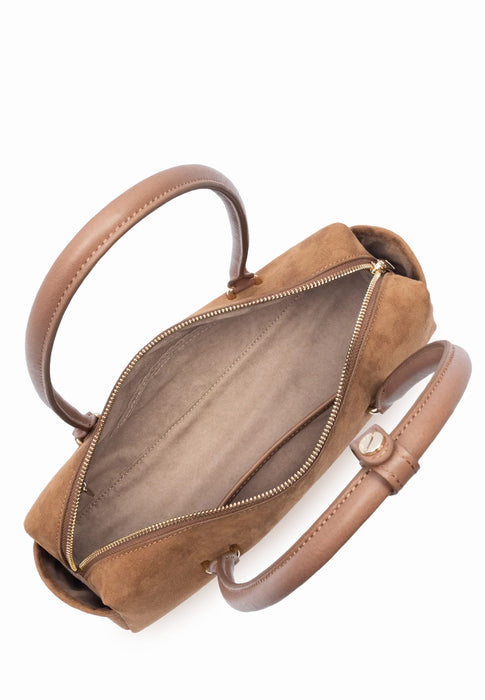 Sac a main Lancaster Suede cube 530-53 CAMEL