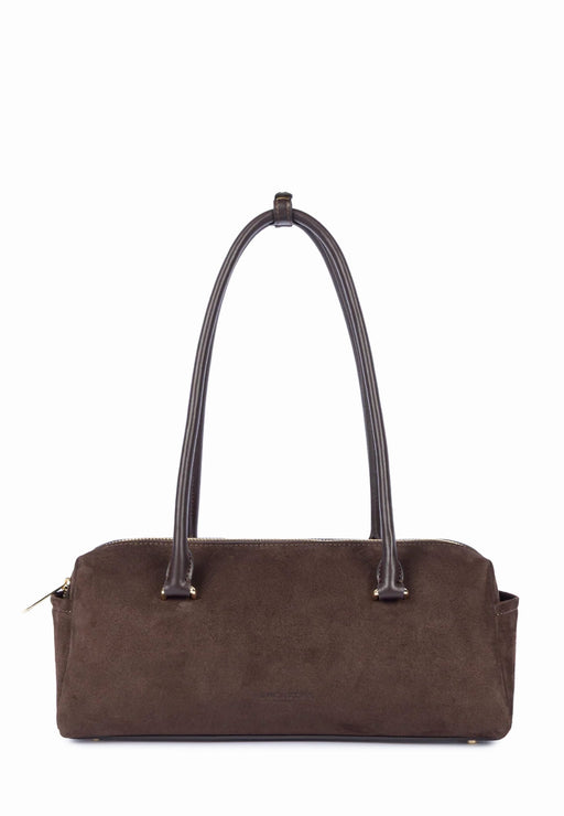Sac a main Lancaster Suede cube 530-53 MARRON