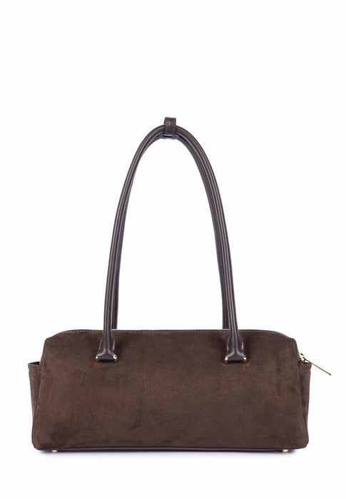 Sac a main Lancaster Suede cube 530-53 MARRON
