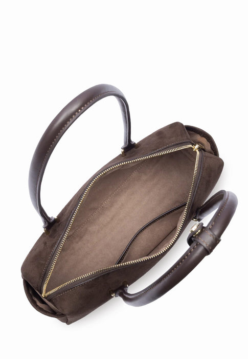 Sac a main Lancaster Suede cube 530-53 MARRON