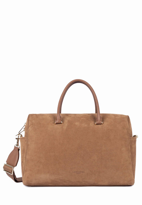 Sac a main Lancaster Suede cube 530-60 CAMEL