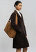 Sac a main Lancaster Suede cube 530-60 CAMEL