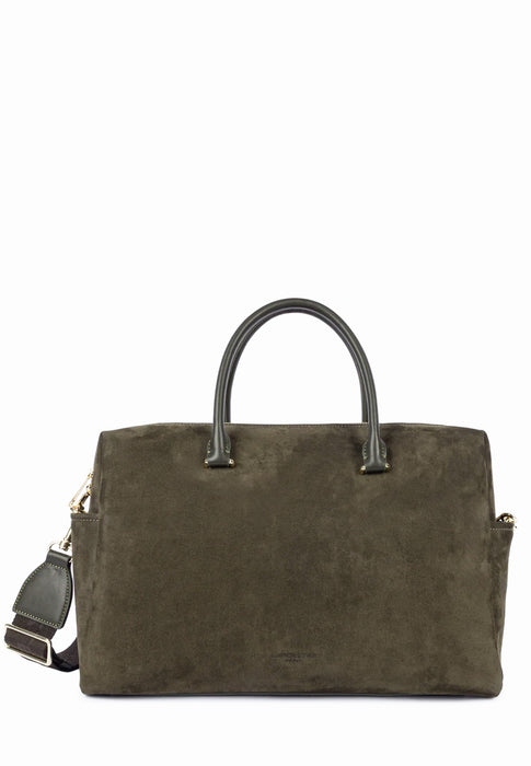 Sac a main Lancaster Suede cube 530-60 KAKI
