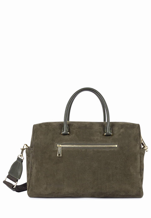Sac a main Lancaster Suede cube 530-60 KAKI