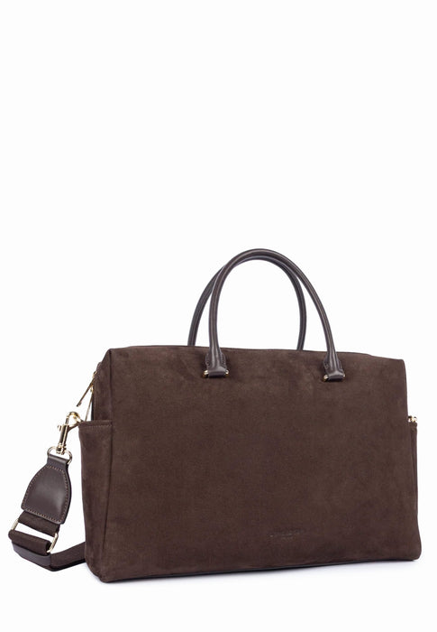 Sac a main Lancaster Suede cube 530-60 MARRON