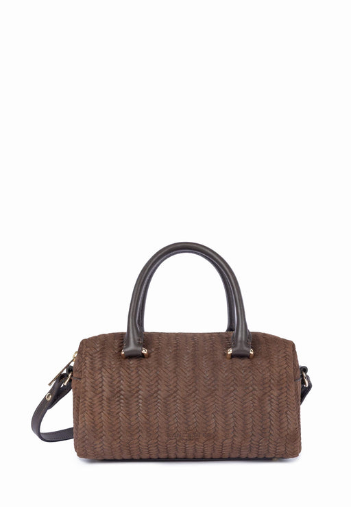 Sac a main Lancaster Tresse cube 530-67 MARRON