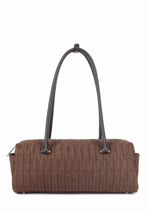 Sac a main Lancaster Tresse cube 530-68 MARRON