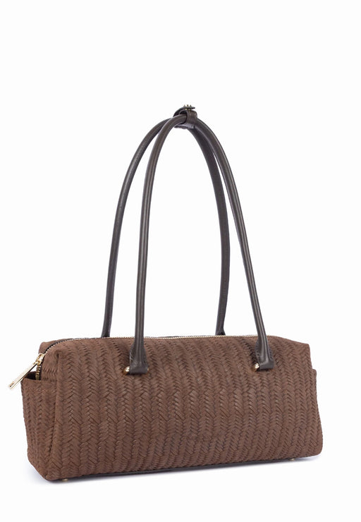 Sac a main Lancaster Tresse cube 530-68 MARRON
