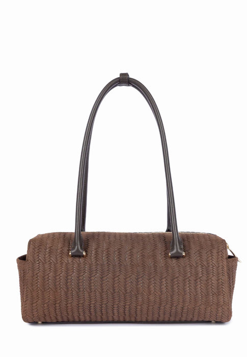 Sac a main Lancaster Tresse cube 530-68 MARRON