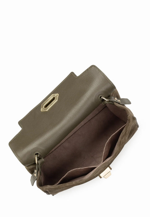 Sac a main Lancaster Suede grace 530-71 KAKI