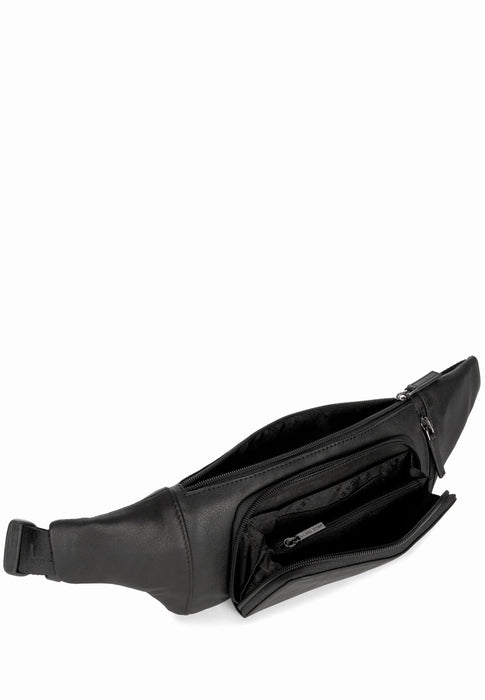 Sac banane Lancaster Soft vintage 320-11 NOIR
