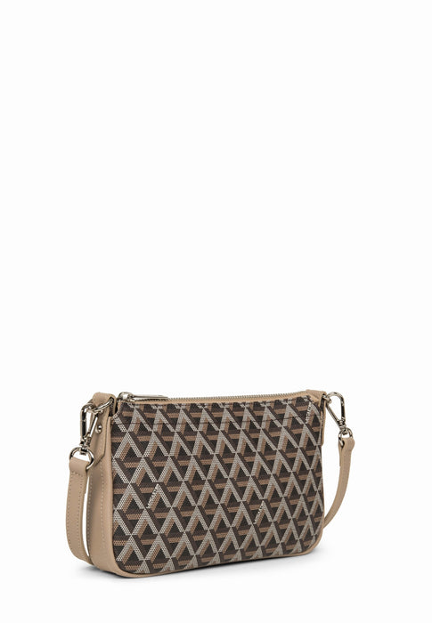 Sac bandouliere Lancaster Ikon 418-17 MARRON NUDE