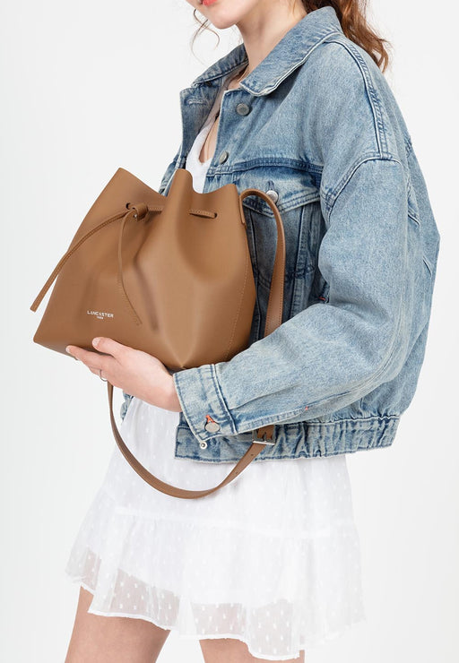 Sac bandouliere Lancaster Pur & element city 423-18 CAMEL IN CH