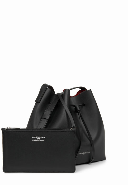 Sac bandouliere Lancaster Pur & element city 423-18 NOIR IN ROU