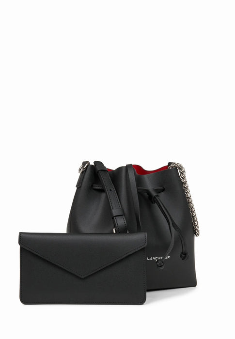 Sac bandouliere Lancaster Pur & element city 423-38 NOIR IN ROU
