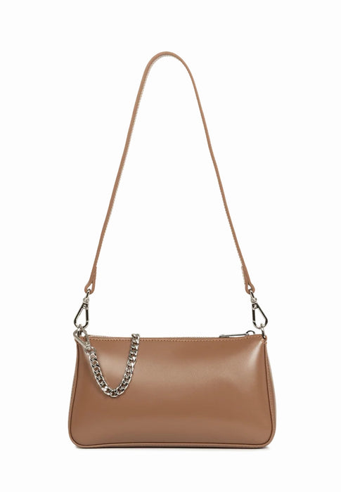 Sac bandouliere Lancaster Suave even 433-14 NOISETTE