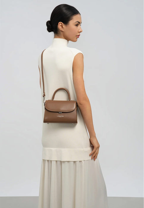 Sac bandouliere Lancaster Suave even 433-16 NOISETTE