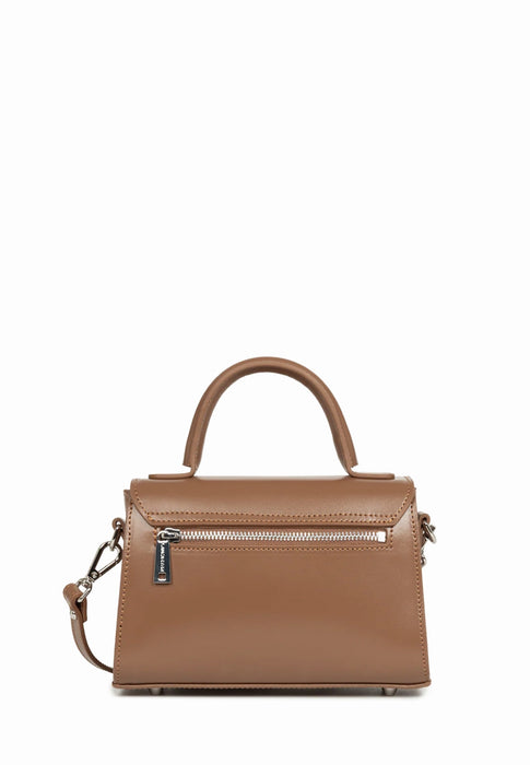 Sac bandouliere Lancaster Suave even 433-16 NOISETTE