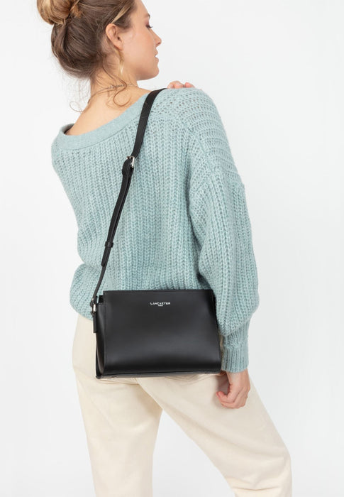 Sac bandouliere Lancaster Smooth 437-02 NOIR