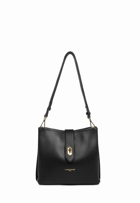 Sac bandouliere Lancaster Top double 470-62 NOIR IN NU