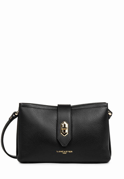 Sac bandouliere Lancaster Top double 470-64 NOIR IN NU