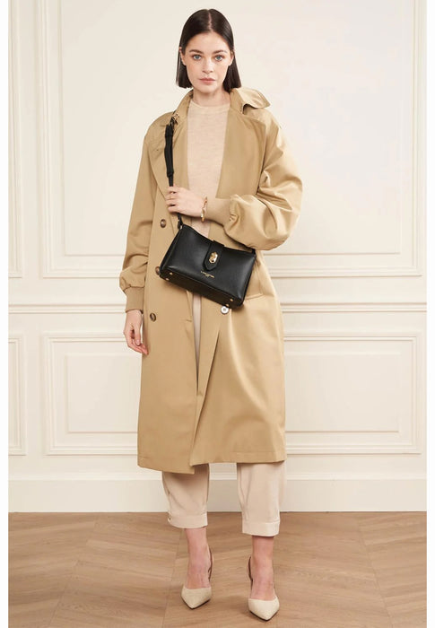 Sac bandouliere Lancaster Top double 470-64 NOIR IN NU