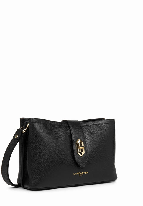 Sac bandouliere Lancaster Top double 470-64 NOIR IN NU