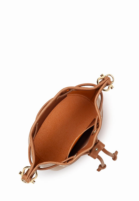 Sac bandouliere Lancaster Alba double 470-80 CAMEL IN OR