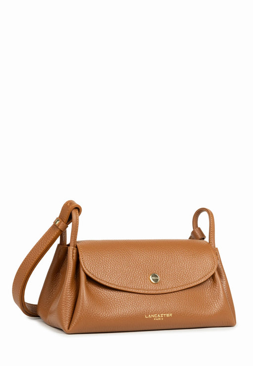 Sac bandouliere Lancaster Accordéon double 470-88 CAMEL IN OR