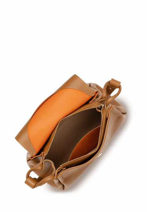 Sac bandouliere Lancaster 470-89 CAMEL IN OR