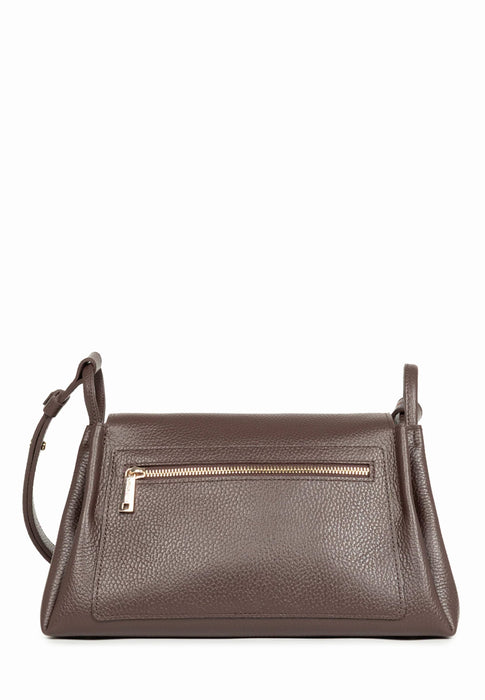 Sac bandouliere Lancaster Accordeon double 470-89 MARRON OP