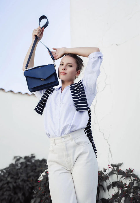 Sac bandouliere Lancaster Zoe 480-010 BLEU MARINE
