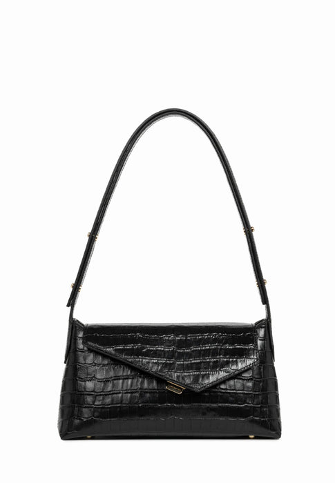 Sac bandouliere Lancaster Zoe 2.0 480-012 NOIR CROCO