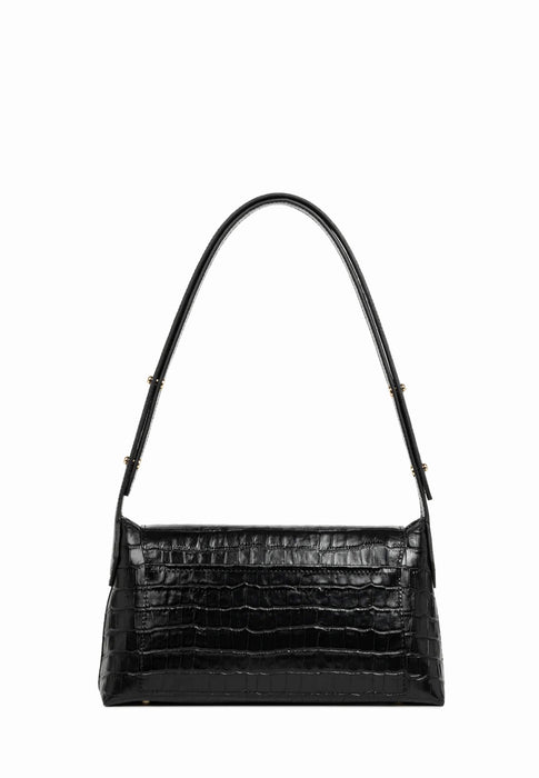 Sac bandouliere Lancaster Zoe 2.0 480-012 NOIR CROCO