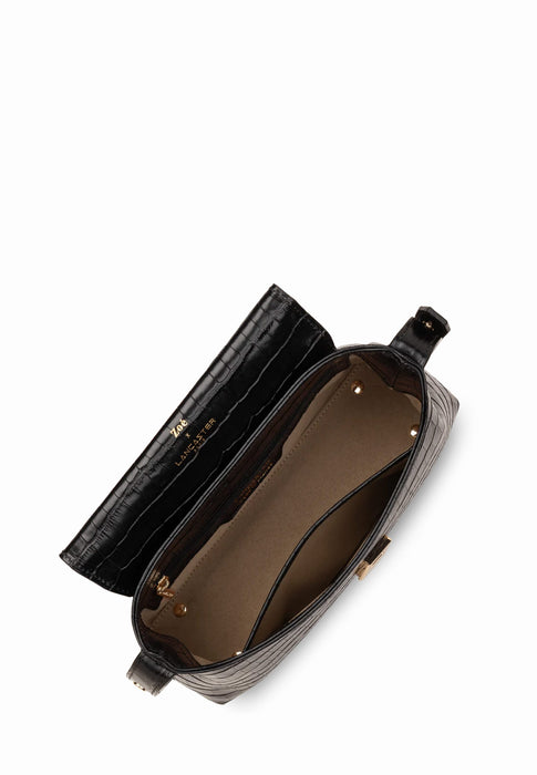 Sac bandouliere Lancaster Zoe 2.0 480-012 NOIR CROCO