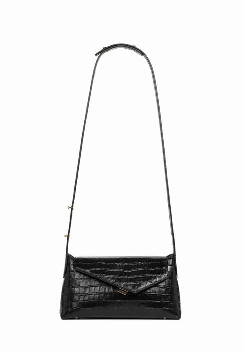 Sac bandouliere Lancaster Zoe 2.0 480-012 NOIR CROCO