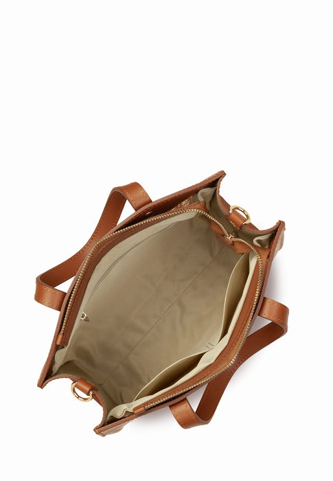 Sac bandouliere Lancaster Cannage rotin 480-114 CAMEL