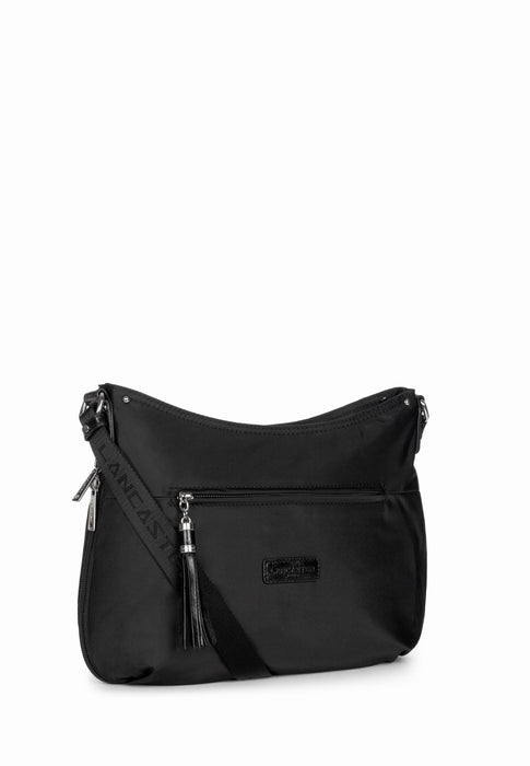 Sac bandouliere Lancaster Basic pompon 514-38 NOIR