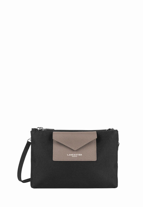 Sac bandouliere Lancaster Smart kba 516-27 NOIR TAUPE