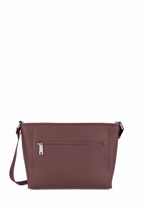 Sac bandouliere Lancaster Maya double kba 517-105 BORDEAUX