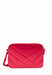 Lancaster Sac bandouliere Velvet matelasse 518-015 ROUGE