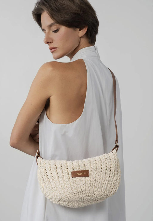 Sac bandouliere Lancaster Tresse coton 518-068 CAMEL