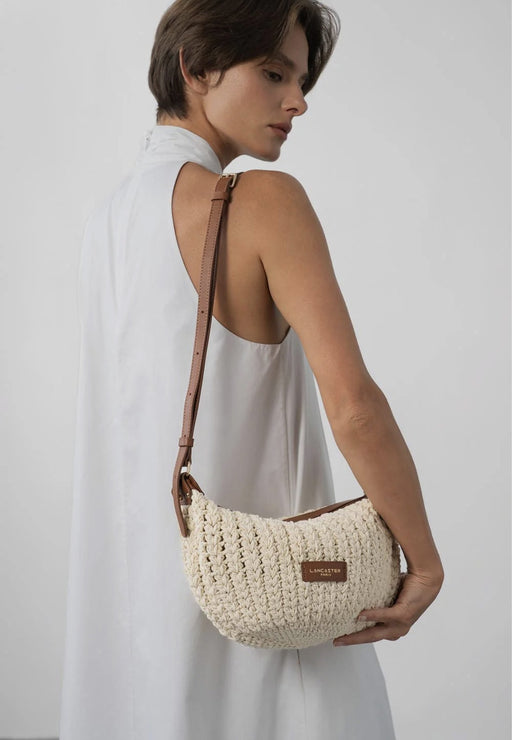 Sac bandouliere Lancaster Tresse coton 518-068 CAMEL
