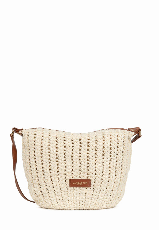Sac bandouliere Lancaster Tresse coton 518-069 CAMEL