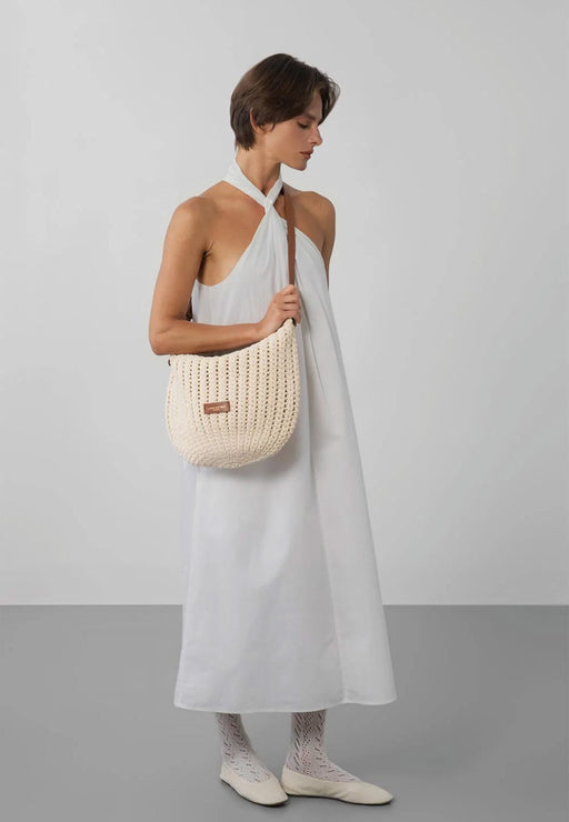 Sac bandouliere Lancaster Tresse coton 518-069 CAMEL