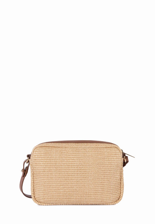 Sac bandouliere Lancaster Mini osier 518-071 COGNAC