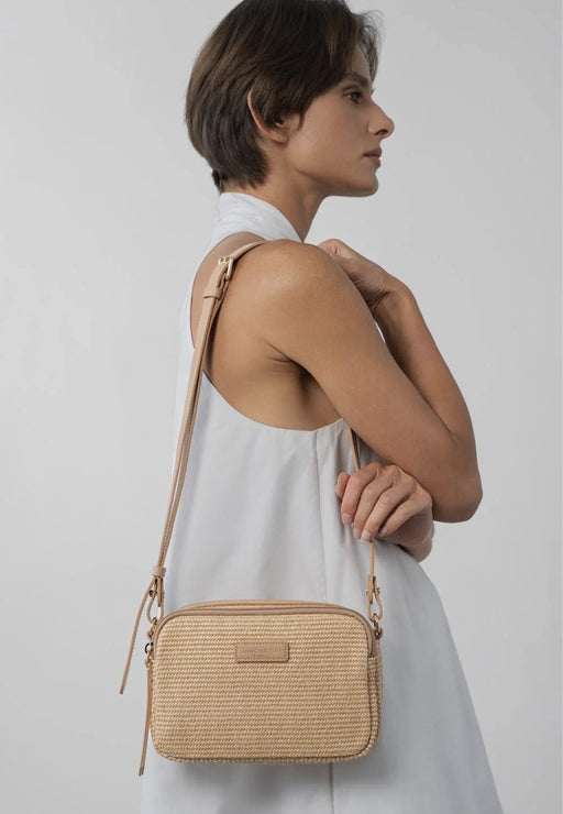 Sac bandouliere Lancaster Mini osier 518-071 NATUREL